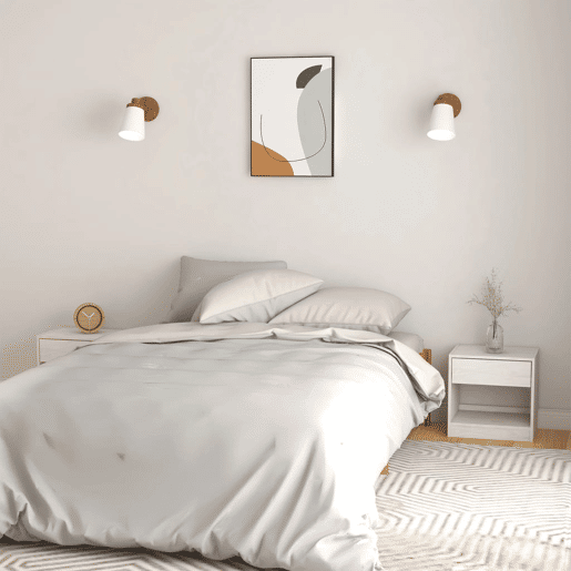 Lote de 2 Mesas De Cabeceira - Mesinhas De Cabeceira 40x31x40 cm pinho maciço branco