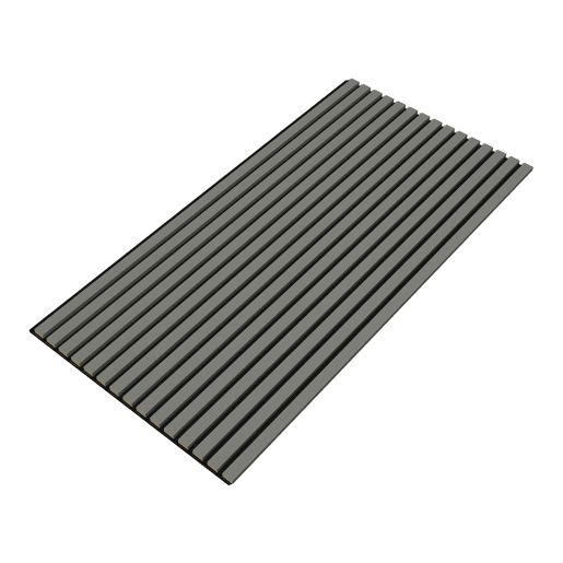 Conjunto de 4x painéis acústicos de parede 3D Vang MDF 120x60x2 cm (2,88 m²) - Carvalho cinzento claro NEU.HOLZ