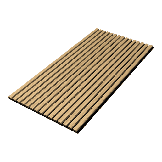 Conjunto de 12x painéis de parede acústicos 3D Vang MDF 120x60x2 cm (8,64 m²,) - carvalho escuro NEU.HOLZ