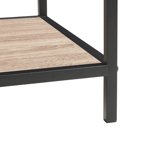 Mesa de consola Belana 2 compartimentos 110x40x80 cm pretocarvalho en.casa