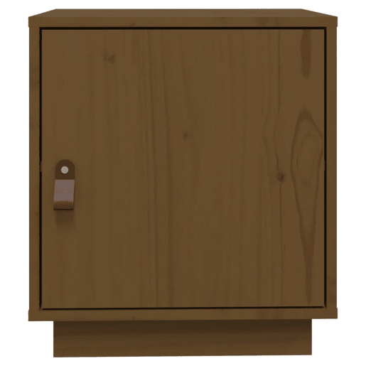 Lote de 2 Mesas De Cabeceira - Mesinhas De Cabeceira 40x34x45 cm pinho maciço castanho mel