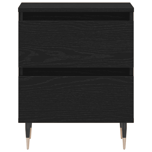 Lote de 2 Mesa De Cabeceira - Mesinha De Cabeceira Carvalho preto 40 x 35 x 50 cm