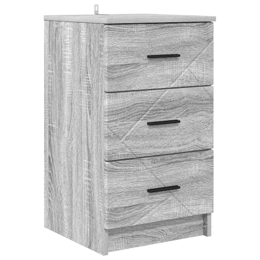 Mesa De Cabeceira - Mesinha De Cabeceira com gaveta Sonoma cinzento 38 x 38 x 66 cm
