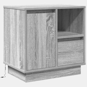 Mesa De Cabeceira - Mesinha De Cabeceira com gaveta com Cinzeto 50 x 34.5 x 50 cm.
