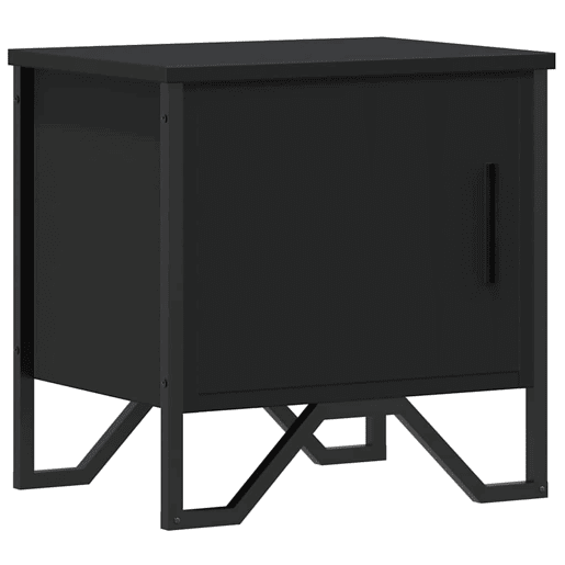 Mesa De Cabeceira - Mesinha De Cabeceira 40x30x40 cm contraplacado preto