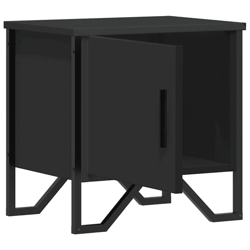 Mesa De Cabeceira - Mesinha De Cabeceira 40x30x40 cm contraplacado preto