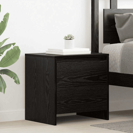 Mesa De Cabeceira - Mesinha De Cabeceira Carvalho preto 45 x 34 x 44.5 cm