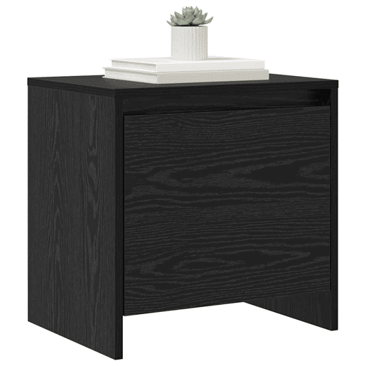Mesa De Cabeceira - Mesinha De Cabeceira Carvalho preto 45 x 34 x 44.5 cm
