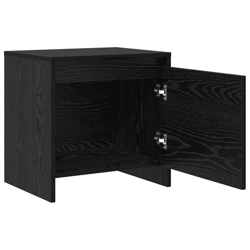 Mesa De Cabeceira - Mesinha De Cabeceira Carvalho preto 45 x 34 x 44.5 cm