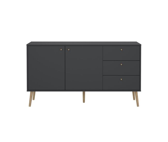 Aparador 2 puertas y 3 cajones con patas de madera l147,2 cm - tarp