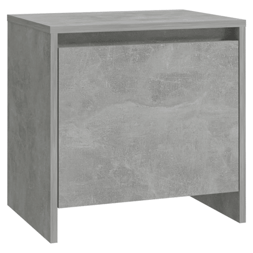 Mesa De Cabeceira - Mesinha De Cabeceira 45x34x44,5cm derivados madeira cinza cimento