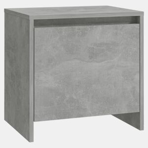 Mesa De Cabeceira - Mesinha De Cabeceira 45x34x44,5cm derivados madeira cinza cimento