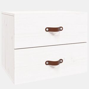 Mesa De Cabeceira De Parede Mesinha De Cabeceira - 50x36x40 cm branco