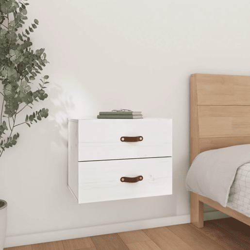 Mesa De Cabeceira De Parede Mesinha De Cabeceira - 50x36x40 cm branco