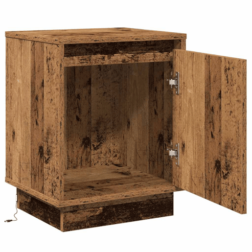 Mesa De Cabeceira - Mesinha De Cabeceira com Madeira Antiga 39 x 34,5 x 50 cm