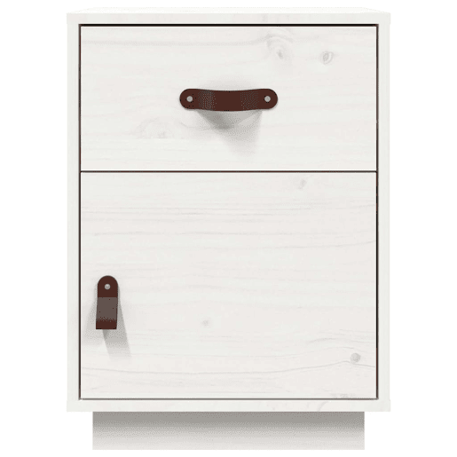 Mesa De Cabeceira - Mesinha De Cabeceira 40x34x55 cm madeira de pinho maciça branco