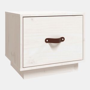Mesa De Cabeceira - Mesinha De Cabeceira 40x34x45 cm madeira de pinho maciça branco
