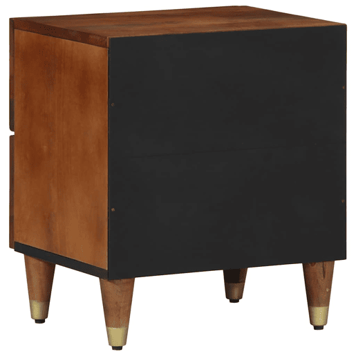 Mesa De Cabeceira - Mesinha De Cabeceira com gaveta castanho mel 40 x 33 x 46 cm