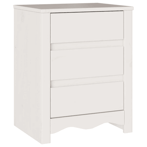 Mesa De Cabeceira - Mesinha De Cabeceira com gaveta Drammen Branco 45 x 35 x 56 cm