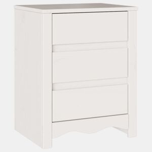 Mesa De Cabeceira - Mesinha De Cabeceira com gaveta Drammen Branco 45 x 35 x 56 cm