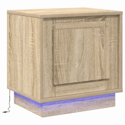 Mesa De Cabeceira - Mesinha De Cabeceira com Carvalho sonoma 44 x 34.5 x 45 cm