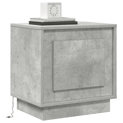 Mesa De Cabeceira - Mesinha De Cabeceira com Cinzento cimento 44 x 34.5 x 45 cm