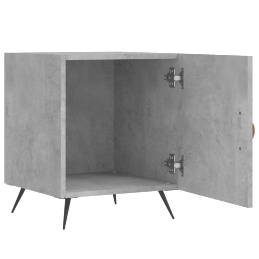Lote de 2 Mesas De Cabeceira Mesinhas De Cabeceira - 40x40x50 cm derivados madeira cinza cimento