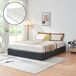 Cama matrimonio Nola somier abatible polipiel + colchón 181x206 Cama matrimonio Nola somier abatible polipiel + colchón 181x206 Negro