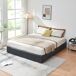Cama matrimonio Nola somier abatible polipiel + colchón 181x206 Cama matrimonio Nola somier abatible polipiel + colchón 181x206 Negro