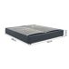Cama matrimonio Nola somier abatible polipiel + colchón 181x206 Cama matrimonio Nola somier abatible polipiel + colchón 181x206 Negro