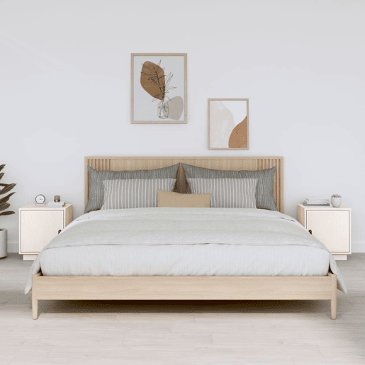 Lote de 2 Mesas De Cabeceira - Mesinhas De Cabeceira 40x34x45 cm pinho maciço branco
