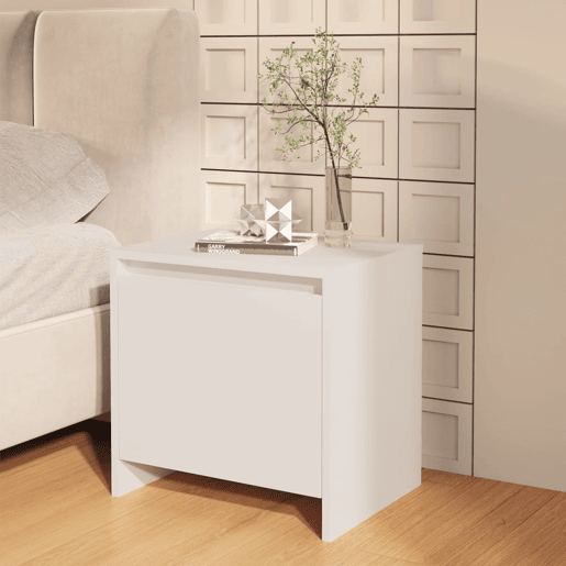 Mesa De Cabeceira - Mesinha De Cabeceira 45x34x44,5 cm aglomerado branco