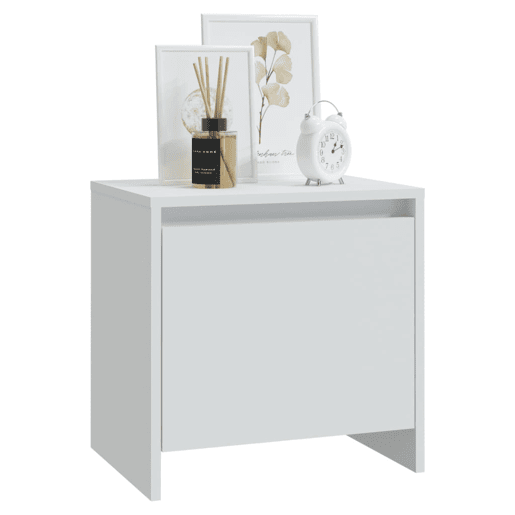 Mesa De Cabeceira - Mesinha De Cabeceira 45x34x44,5 cm aglomerado branco