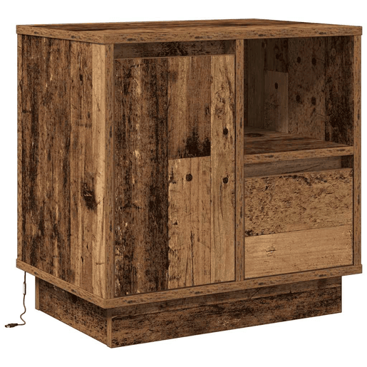 Lote de 2 Mesa De Cabeceira - Mesinha De Cabeceira Madeira Antiga 50 x 34.5 x 50 cm.