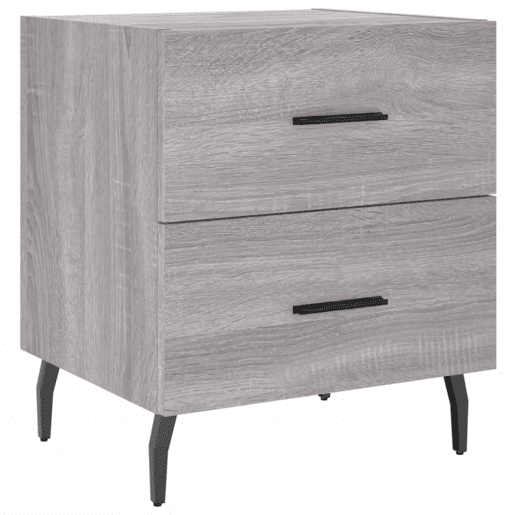 Mesa De Cabeceira - Mesinha De Cabeceira 40x35x47,5 cm derivados madeira sonoma cinza