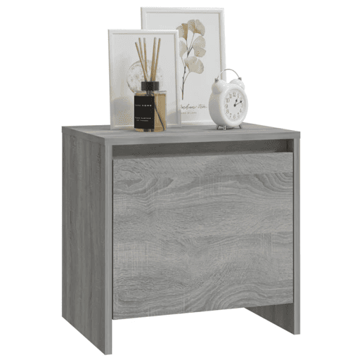 Mesa De Cabeceira - Mesinha De Cabeceira 45x34x44,5cm derivados madeira sonoma cinza