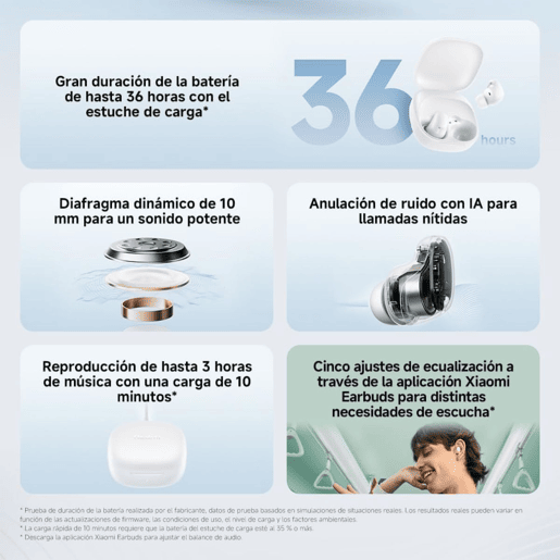 Auriculares Bluetooth Xiaomi BHR8775GL Cor de Rosa