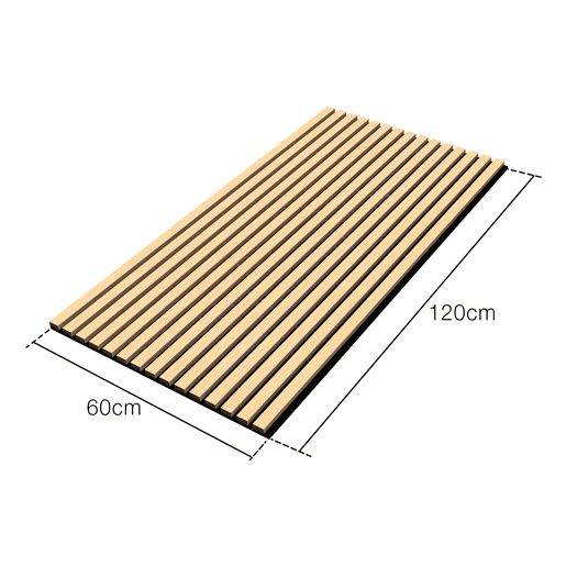 Conjunto de 12x painéis de parede acústicos 3D Vang MDF 120x60x2 cm (8,64 m²,) - Carvalho NEU.HOLZ