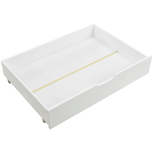 Gavetas para cama 93x66,5x20 cm - 2 gavetas, arrumação debaixo da cama, MDF + rodas, branco