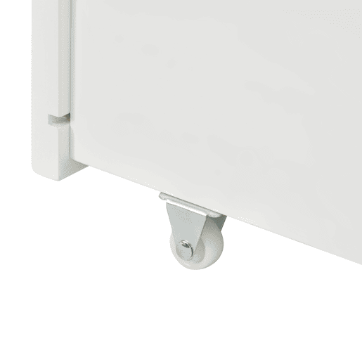 Gavetas para cama 93x66,5x20 cm - 2 gavetas, arrumação debaixo da cama, MDF + rodas, branco