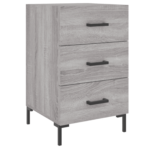 Mesa De Cabeceira - Mesinha De Cabeceira 40x40x66 cm derivados madeira cinzento sonoma