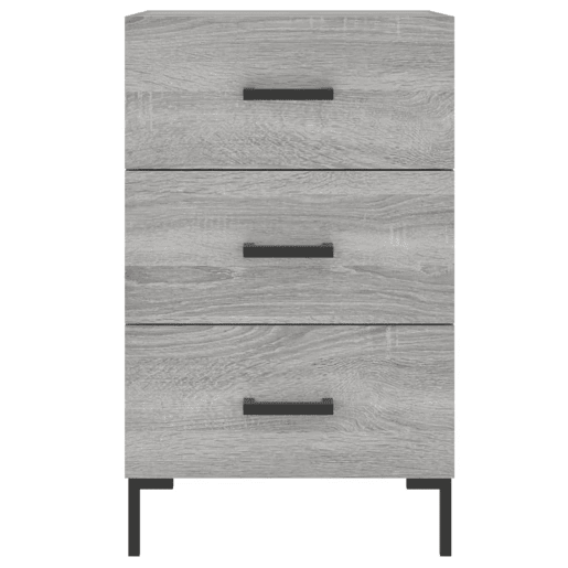 Mesa De Cabeceira - Mesinha De Cabeceira 40x40x66 cm derivados madeira cinzento sonoma