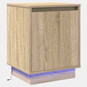 Mesa De Cabeceira - Mesinha De Cabeceira com Carvalho sonoma 39 x 34,5 x 50 cm