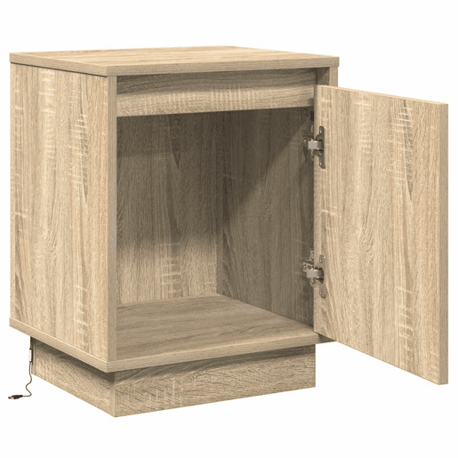 Mesa De Cabeceira - Mesinha De Cabeceira com Carvalho sonoma 39 x 34,5 x 50 cm