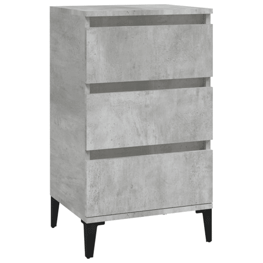 Mesa De Cabeceira - Mesinha De Cabeceira 40x35x70 cm derivados madeira cinza cimento