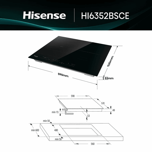 Placa de Indução Hisense Placa de Indução Hisense