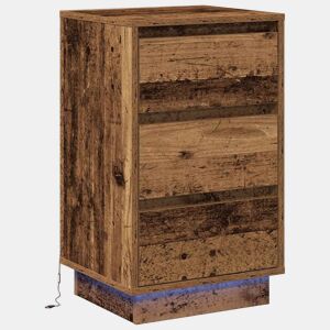 Mesa De Cabeceira - Mesinha De Cabeceira com Madeira Antiga 39 x 34,5 x 65 cm