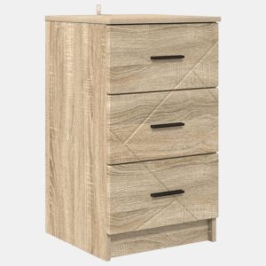 Mesa De Cabeceira - Mesinha De Cabeceira com gaveta Carvalho sonoma 38 x 38 x 66 cm