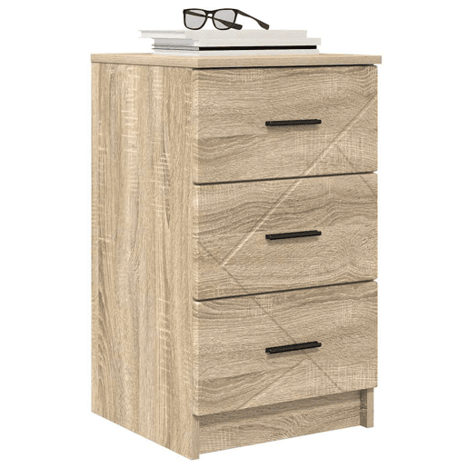 Mesa De Cabeceira - Mesinha De Cabeceira com gaveta Carvalho sonoma 38 x 38 x 66 cm