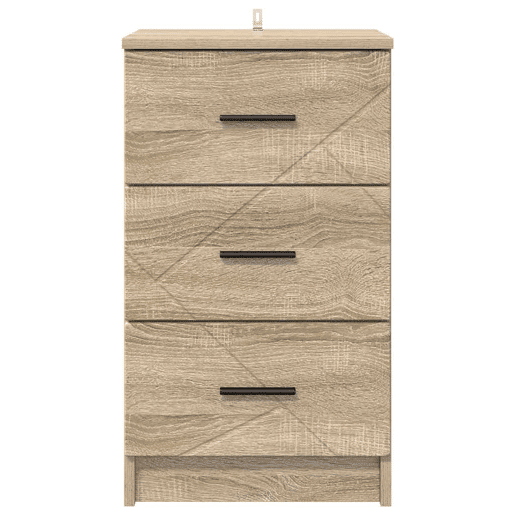 Mesa De Cabeceira - Mesinha De Cabeceira com gaveta Carvalho sonoma 38 x 38 x 66 cm